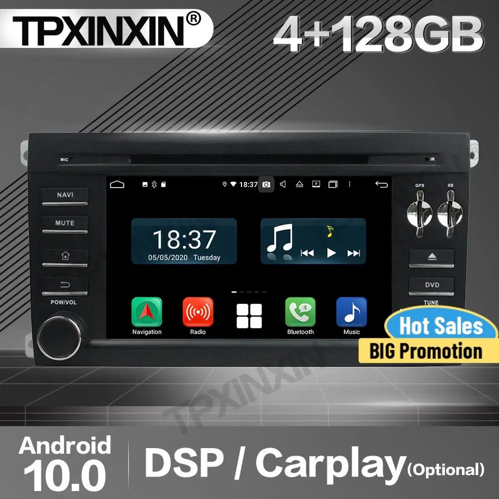 

128G Carplay Car Radio 2Din Stereo Receiver Android For Porsche Cayenne 2003-2006 2007 2008 2009 2010 GPS Player Audio Head Unit