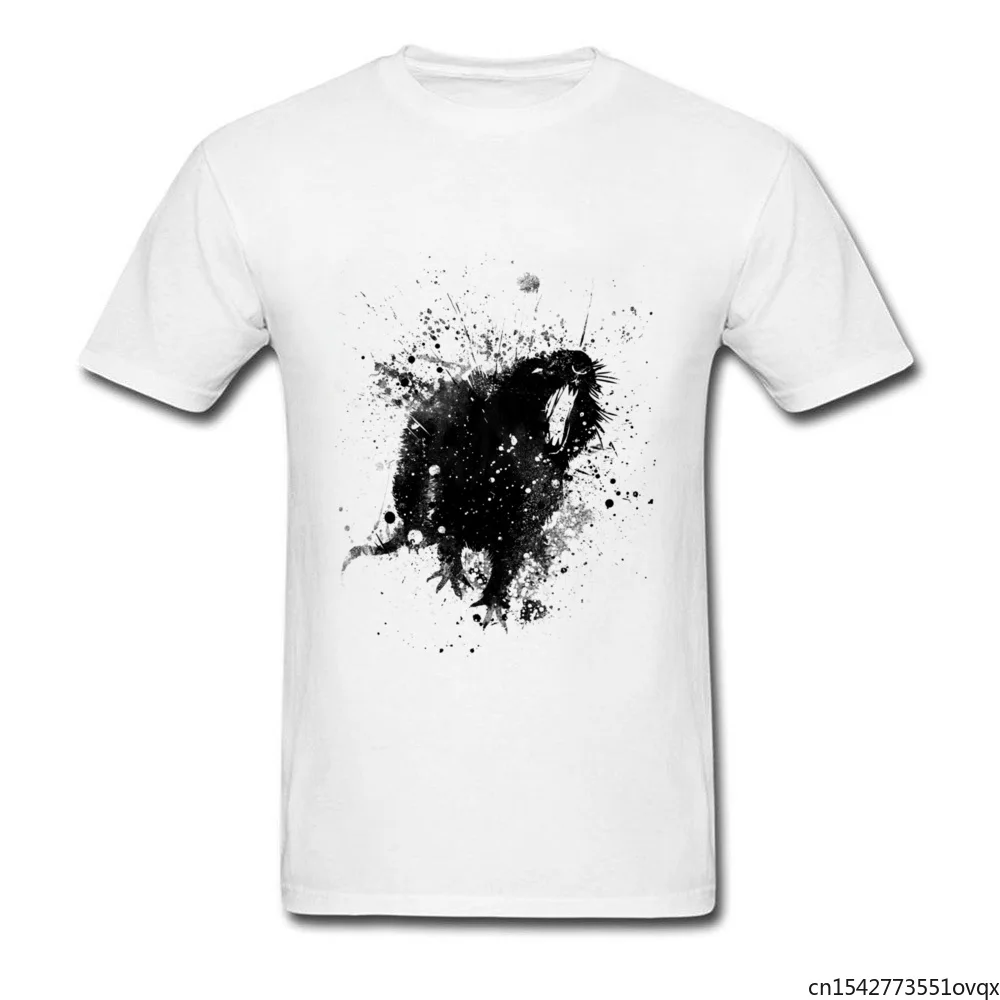 

Rat Black Ink Painting Tshirt Men Oversize Men's Fashion Trends Short Sleeve Tee Shirt Tops & Tees