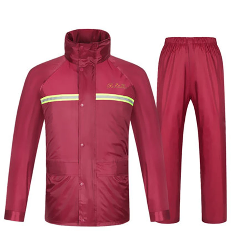 Водонепроницаемый комплект плащ дождевик штаны походный мотоциклетный мужской