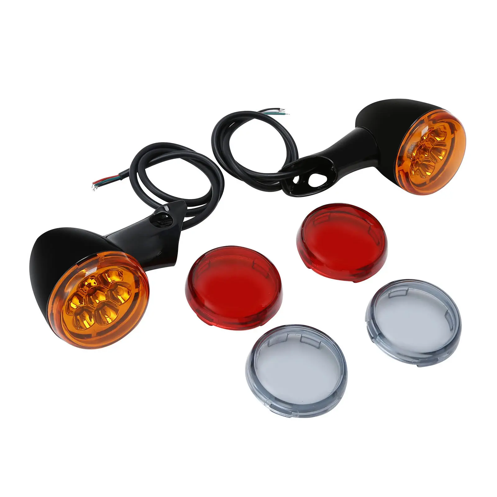 

2Pcs/Set Front Amber LED Turn Signal Lamp Indicator Lights Blinkers For Harley XL48 XL1200X XL1200 2016 2017 2018 2019 2020 2021