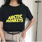 Новое поступление 2022, футболка с арктическими обезьянами, Женская хлопковая уличная одежда, винтажная женская футболка в стиле хип-хоп, базовая футболка, хипстер