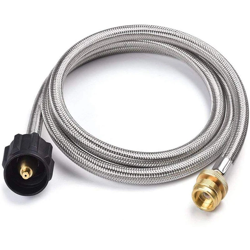 6FT нержавеющая плетеная трубка Регулятор пропана со шлангом низкого давления LP