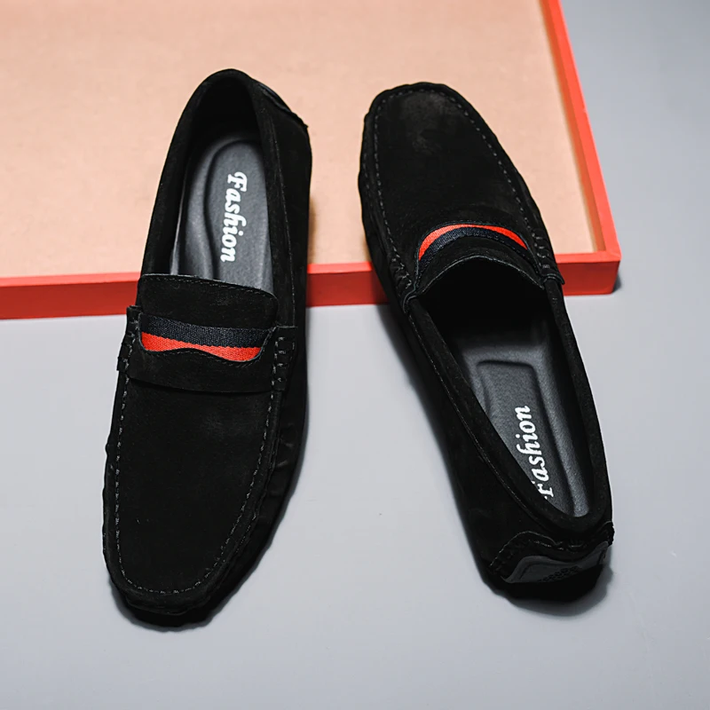 

Mens Sneakers Leisure 2021 New Spring Mens Shoes Lightweight Mens England Loafers Fashion Men Stylish Driving Shoes Big Size 46