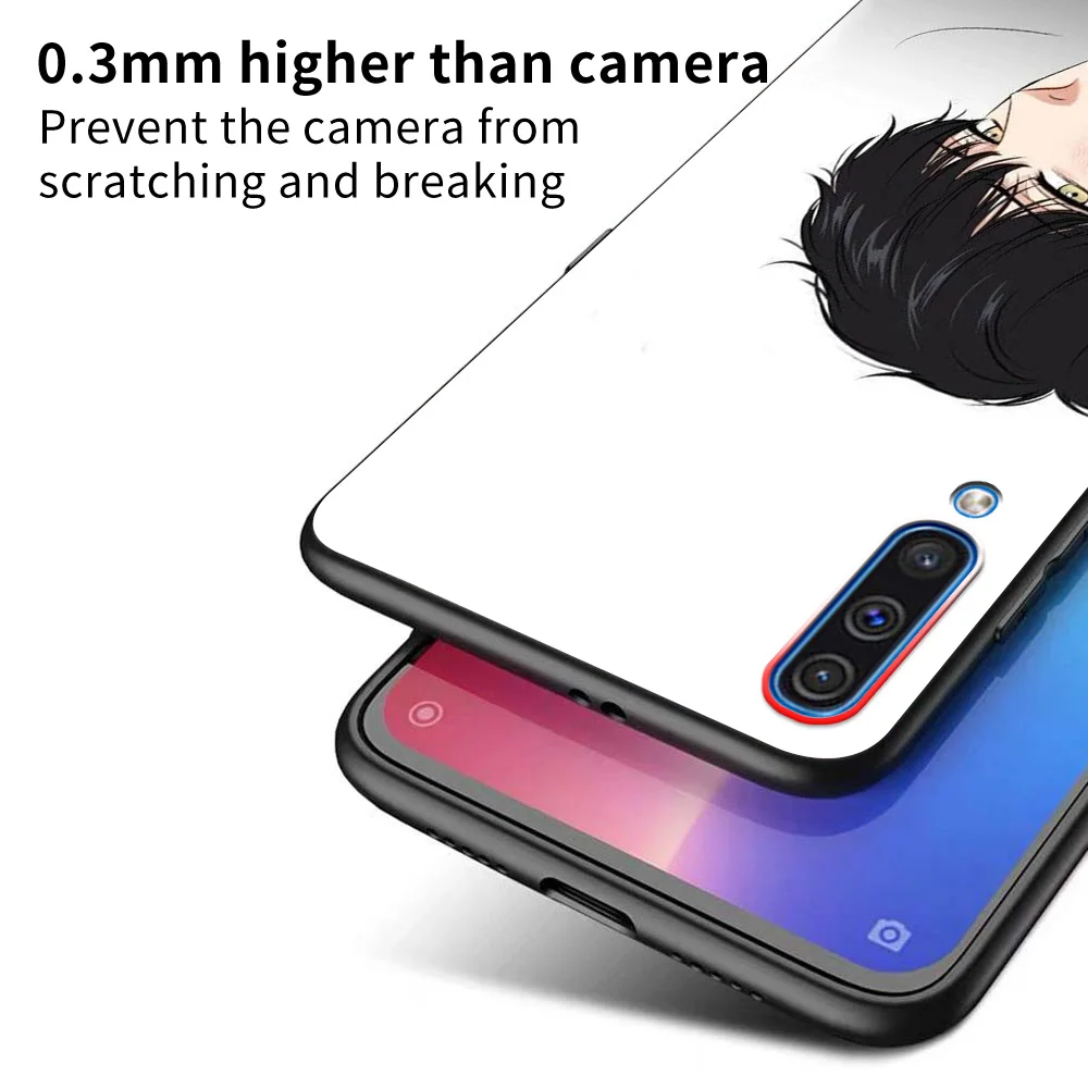 

Phone Case For Samsung Galaxy A90 A80 A70 A60 A50 A40 A30 A20 A10 Black Silicone Cover bj alex