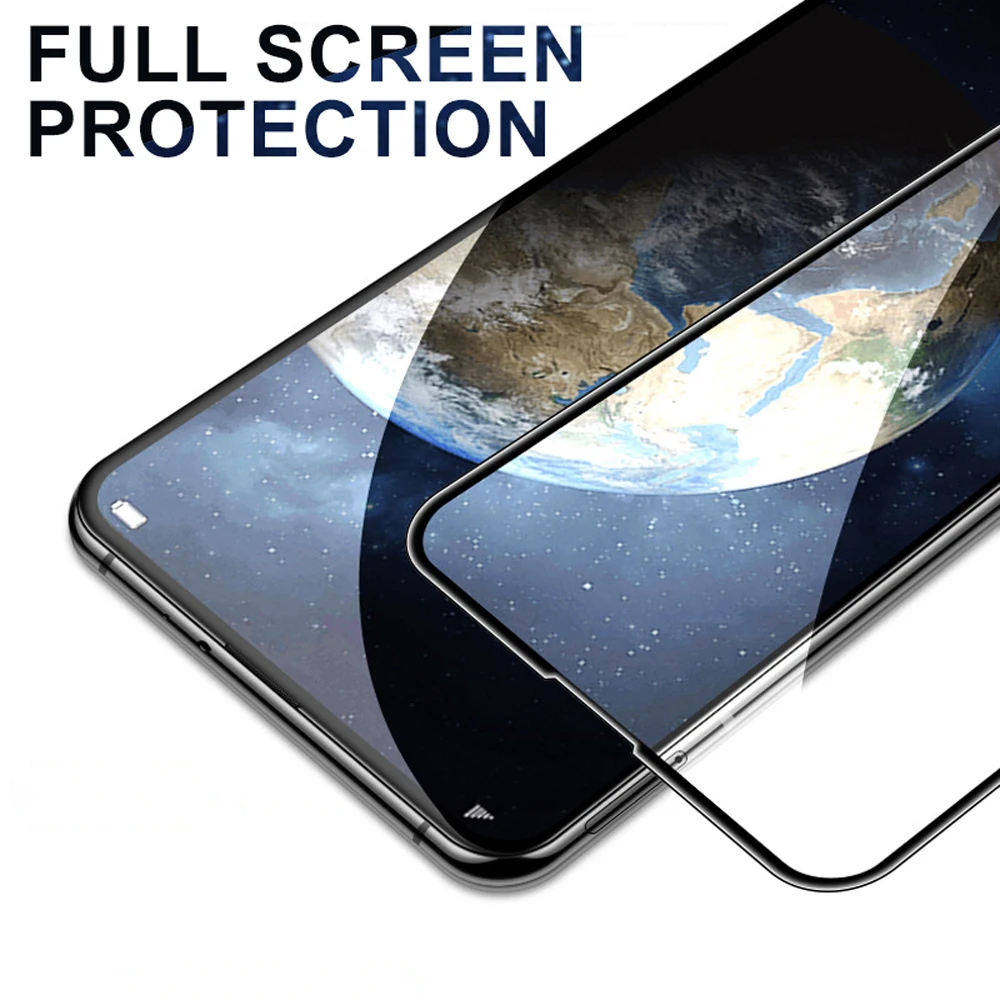 Полное покрытие для huawei y9 prime 2019 y9s 2018 закаленное стекло защитная пленка экрана