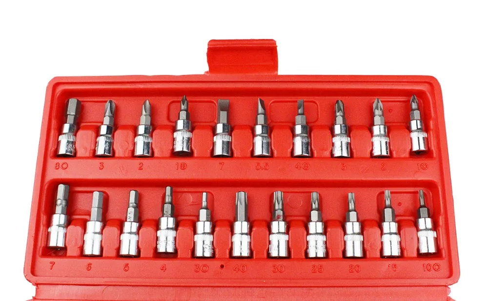 

46pcs/set Car Repair Tools Socket Set 1/4'' Drive Ratchet Wrench Spanner Screwdrive Hex Kits Household Combination Hand Tool Set