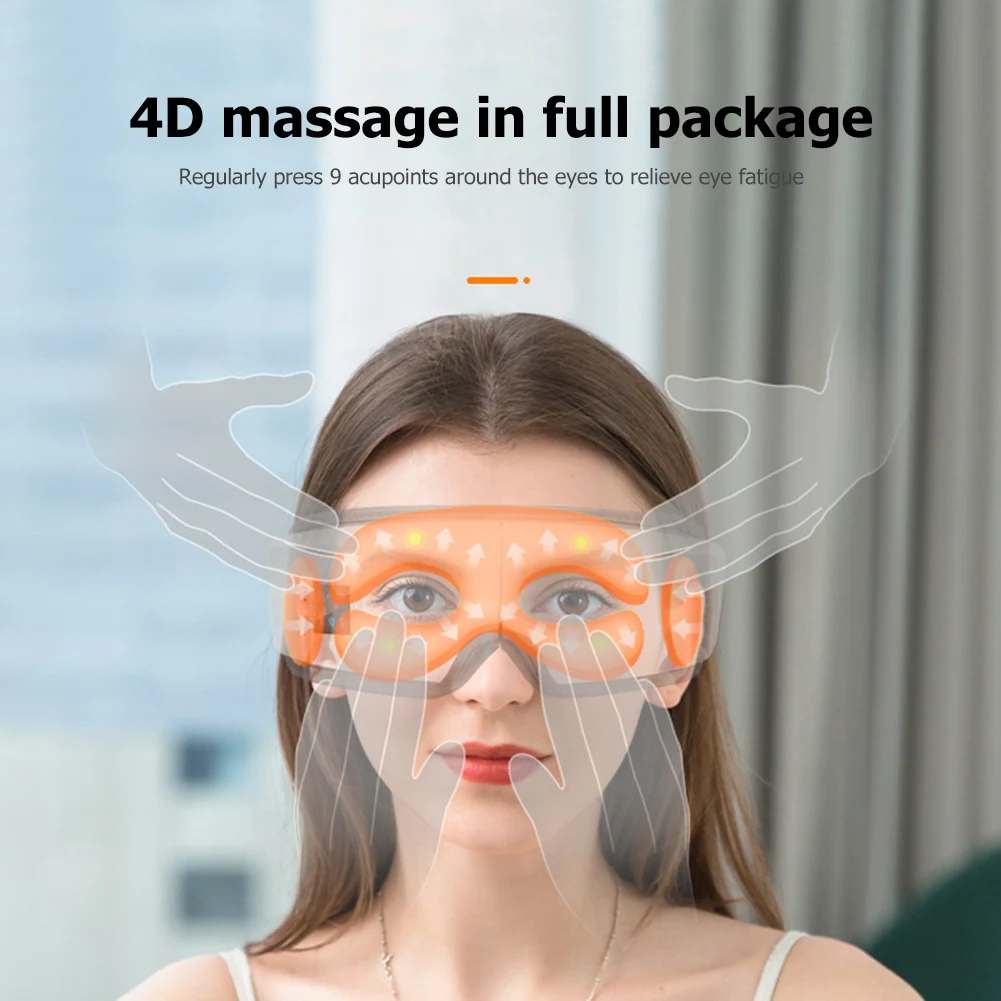 

Fatigue Release Anti Dark Circles Vibration Tools Hot Eye Massage Large Battery Relieve Portable 4D Smart Eye Massager