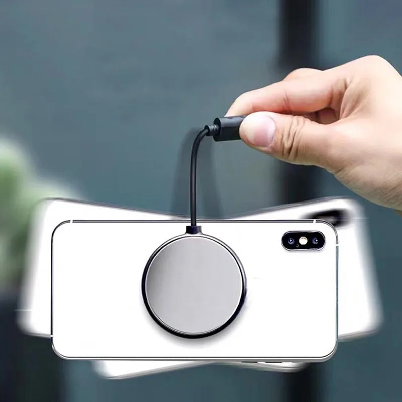 Быстрое беспроводное зарядное устройство портативное прикрепляемое