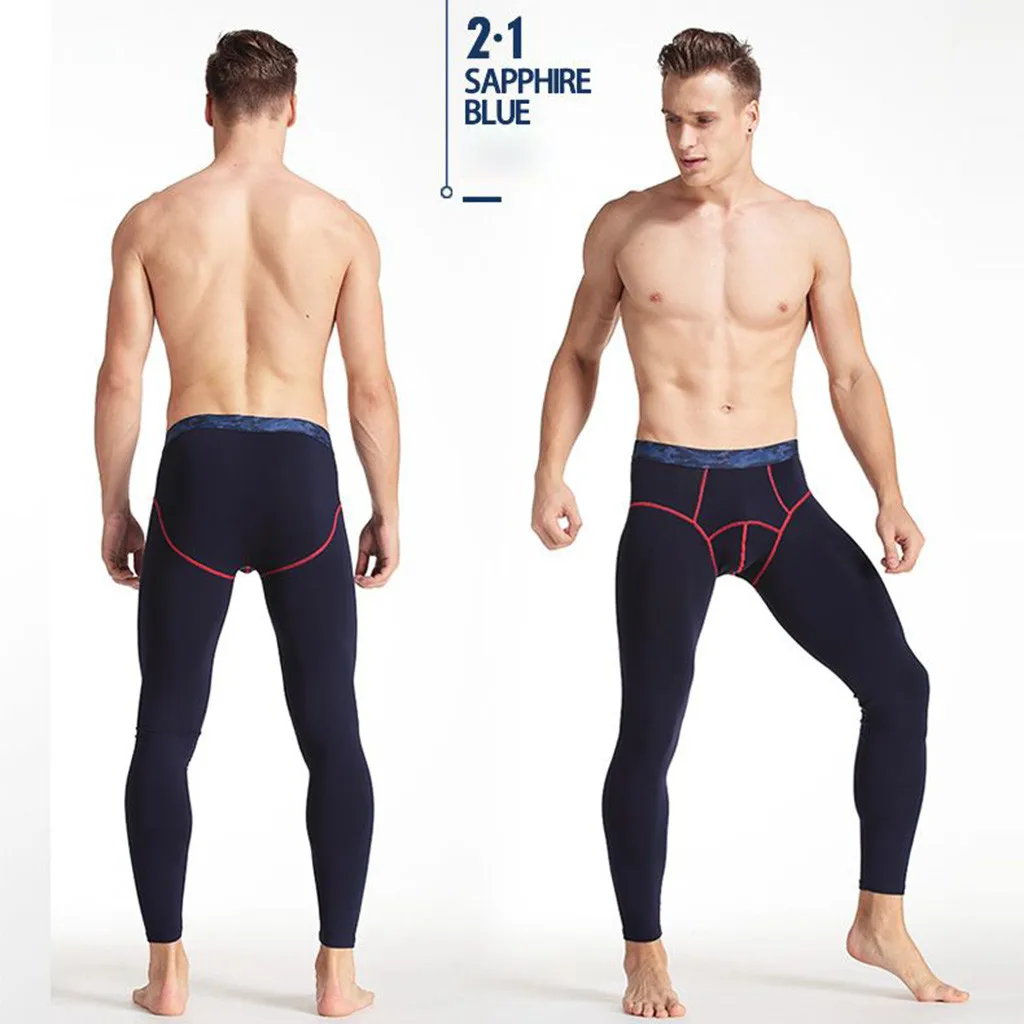 Мужские леггинсы сексуальные тянущиеся дышащие термо-разделительные тонкие
