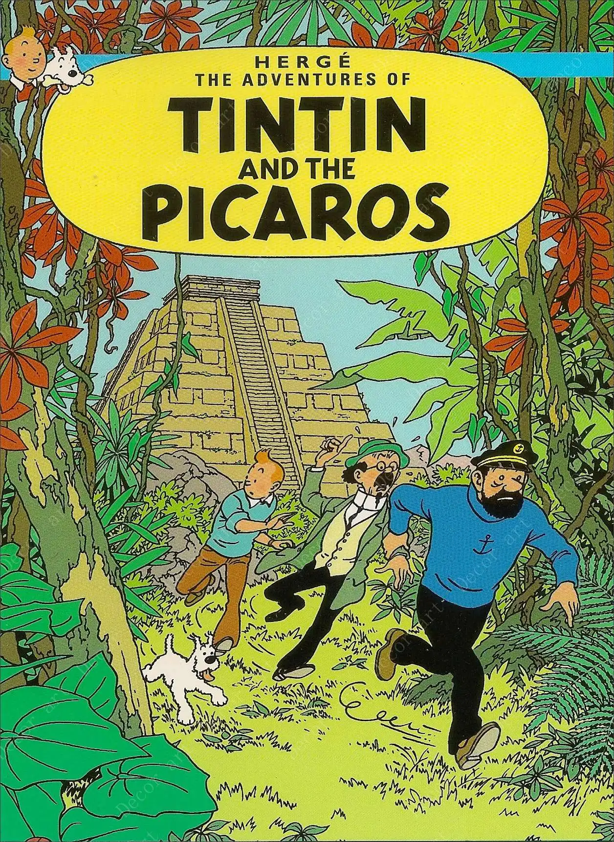 Винтажные Приключения TinTin постер звезды Открытка классический холст картины