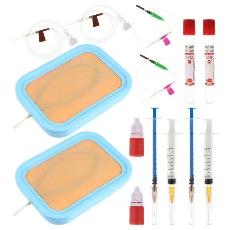 Venipuncture IV Тренировочный Коврик для инъекций силиконовый шовный шов кожи человека