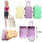 Кукольные аксессуары для куклы Барби, разноцветный пластиковый чемодан, игрушка для путешествий, подходит для куклы 11,8 дюймов, куклы для девочек, 30 см, кукла для мальчиков и девочек, подарок