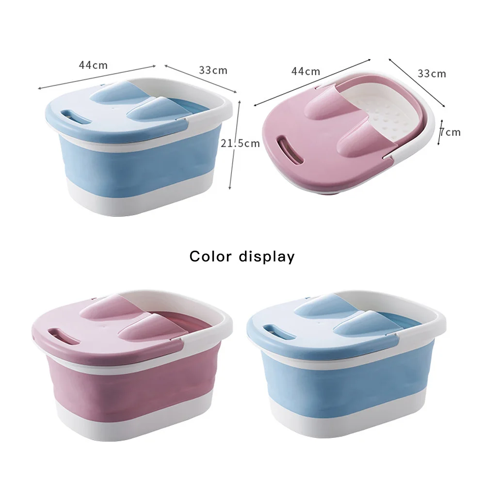 

Foldable Footbath Massage Bucket Soaking Bucket Folding Basin Spa Foot Bath Buckets Portable Foldable Footbath Hot Tubs