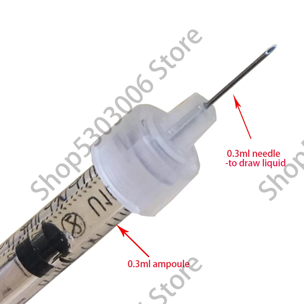 Шприц с ампулой 0 3 мл комплект насадкой для соединения гиалуроновой кислотой