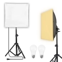 30x30cm mini softbox led lighting kit photography equipment 68cm adjustable lamp stand for jewelry desktop shooting small items