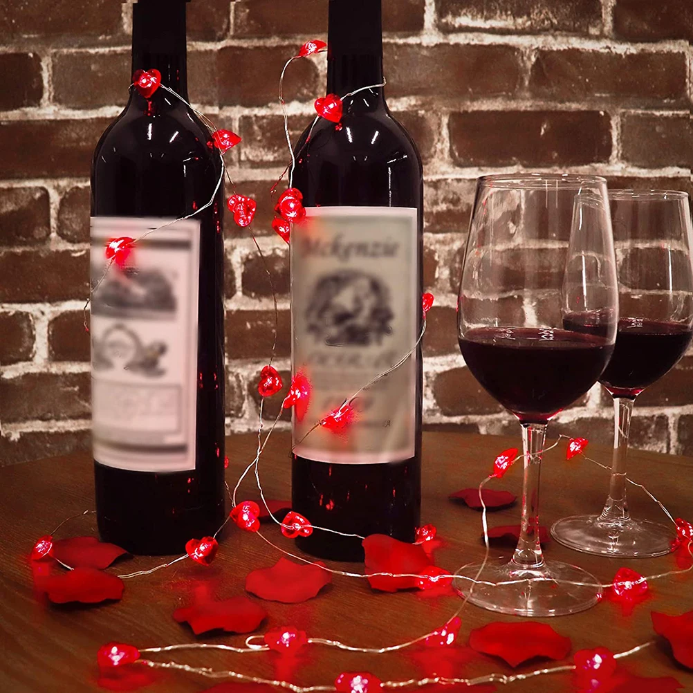 

Fairy String Lights 40LEDs Heart-Shaped String Lights for Holidays Wedding Anniversary and Birthday Party Favors Supplies