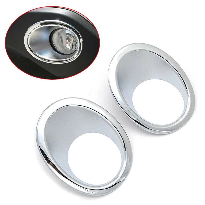 

Car Fog Lamp Cover Chrome Silver Styling Waterproof Accessory Light Cover