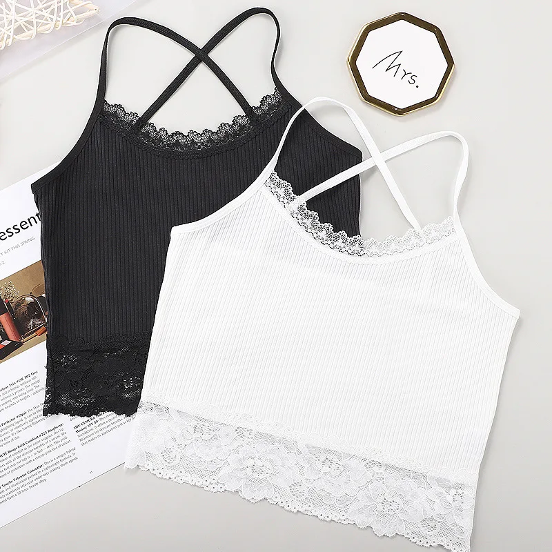 Летний женский кружевной сексуальный жилет на подтяжках сексуальное нижнее