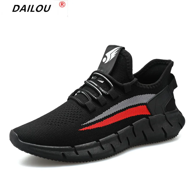 

2021 New Men's Shoes Lace-up Mesh White Shoes Sports Shoes Men's Fashion Casual Flat Shoes Driving Shoes Outdoor Work Shoes