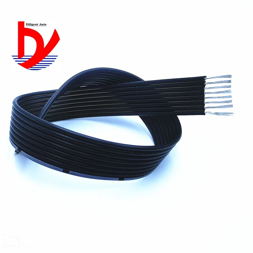 26AWG 3P 4P 8P специальный мягкий высокотемпературный силикон кабель Мягкий параллельный провод черный белый луженая медная проволока Гибкая линия 10 м
