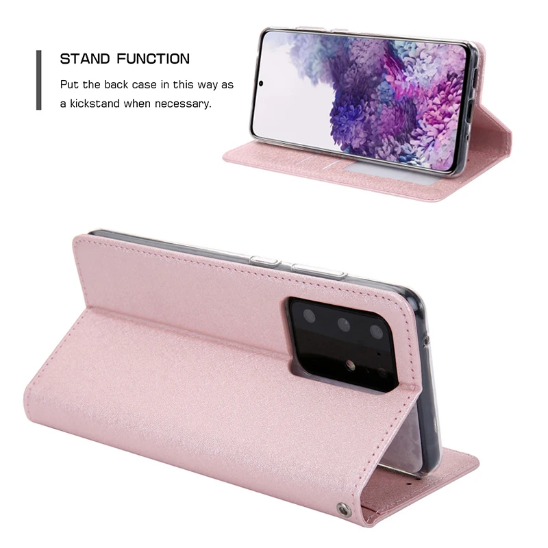 silk pattern leather case for samsung galaxy s21 s20 fe ultra s10 s9 s8 note 10 9 8 plus magnetic flip wallet card cover coque free global shipping