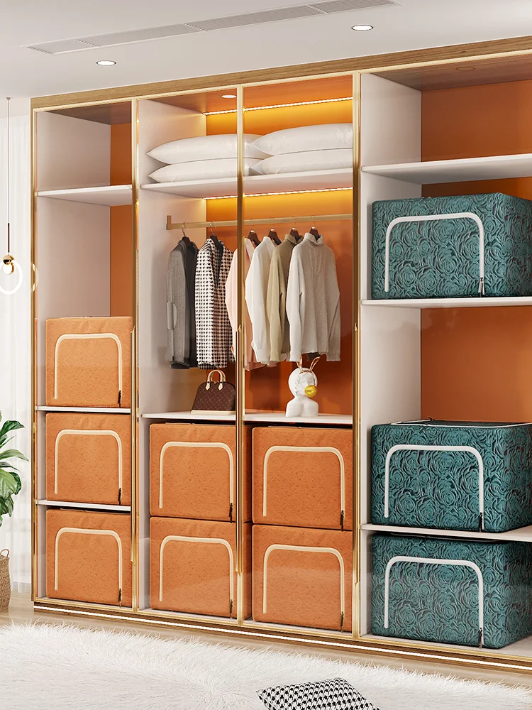 Коробка для хранения JOYBOS 24 л коробка отделки ткани домашний складной шкаф одежды