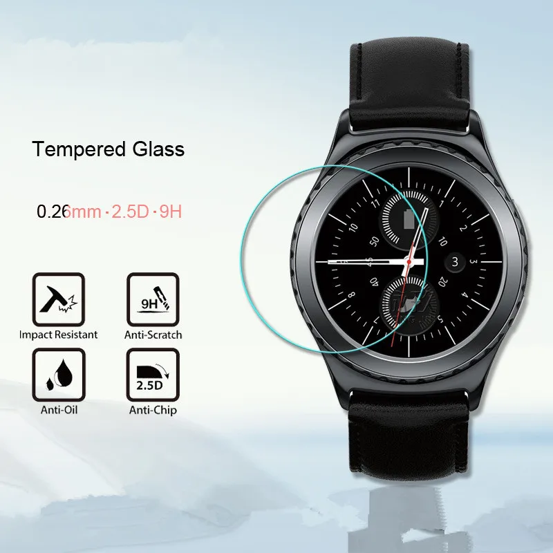 3 шт Для Samsung Gear S2 S3 S4 R380 Спорт закаленное стекло 9H против царапин ультра тонкие