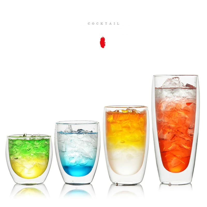 Кофейная кружка Bodum с двойными стенками, стеклянная конструкция, анти-обжигание, теплоизоляция, чашка для завтрака, молока, чая, питьевой стакан, посуда для напитков