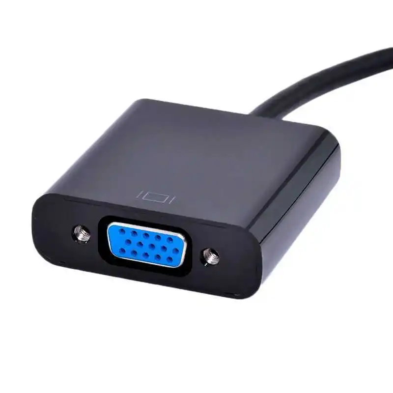 Dhl или ems 100 шт. кабель HDMI-VGA адаптер преобразователь пластиковый пакет белый и