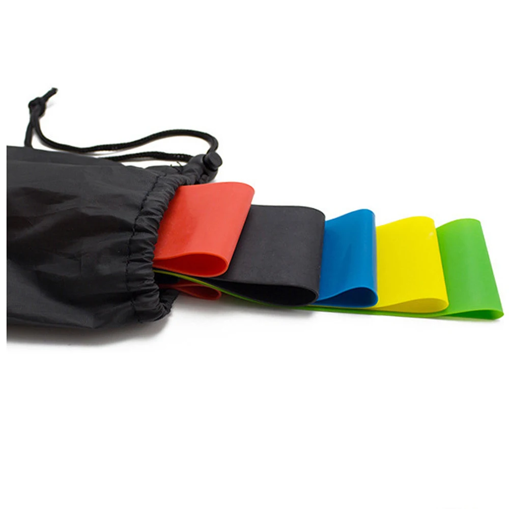 5 шт. резинки для йоги Уличное оборудование фитнеса 0 35 мм-1 1 мм эластичные