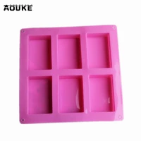 aouke 3d square chocolate silicone mold diy cake baking jewelry 3d handmade soap mold square bread pastry cake silicone mold