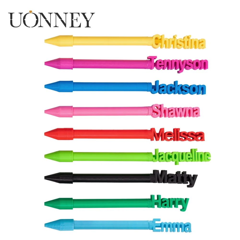 

UONNEY Wholesale Personalized 3D Printed Pen Colorful Ballpoint Pen Popular Children's Gift for School Friends Children's Day