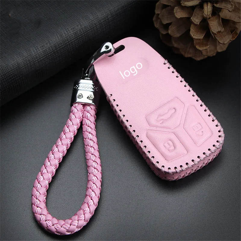 [Высокое качество] чехол для автомобильного ключа 5 цветов верхний слой из