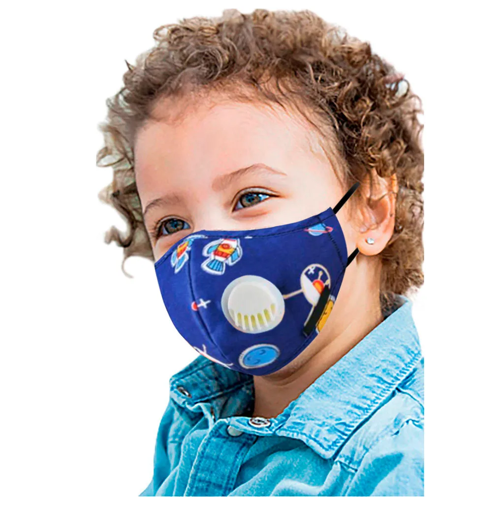 

Kids Reusable Cute Cartoon Respirator Cover Masks Reusable Mouth Cover Fashion Fabric Masks Mascarilla Face Cover
