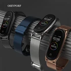 Кронштейны из нержавеющей стали для Xiaomi mi Band 4 3 Спортивные Сменные Ремешки для наручных часов Ремешки для mi Band 3 4 металлические Смарт-часы