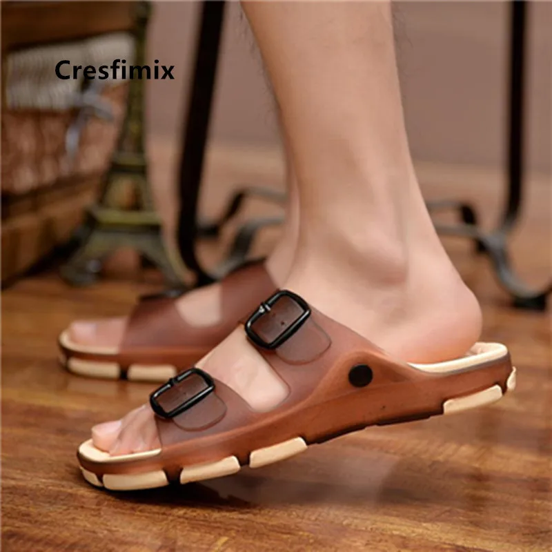 Cresfimix sandales homme мужская мода размера плюс противоскользящие высококачественные