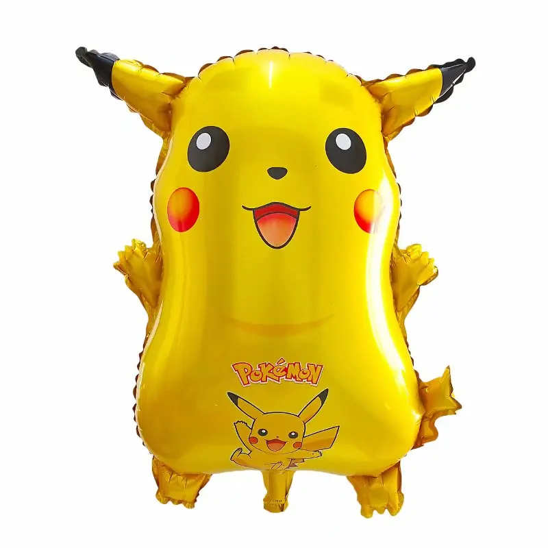 50pcs 50 шт. мультфильм Пикачу Pokemon Go гелиевые шары надувные из фольги детские украшения для дня рождения Детские игрушки для первого года - Цвет: 50pcs