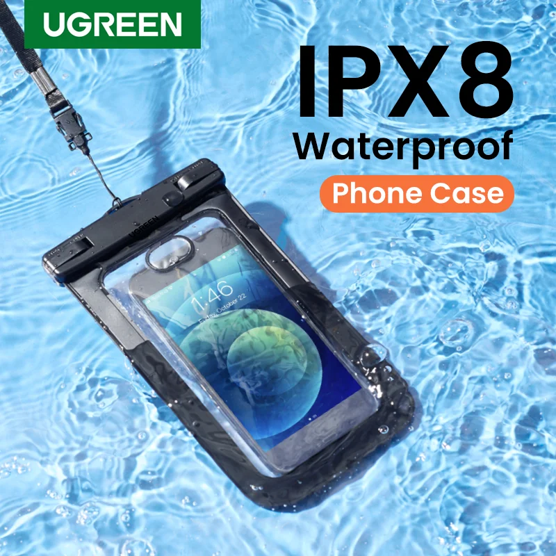 Водонепроницаемый чехол UGREEN IPX8 для телефона подходит iPhone 13 12 Pro Max универсальный