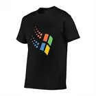100 мультяшная Веселая Мужская футболка Tshi с принтом Windows 95, футболка оверсайз, футболка для фильмов