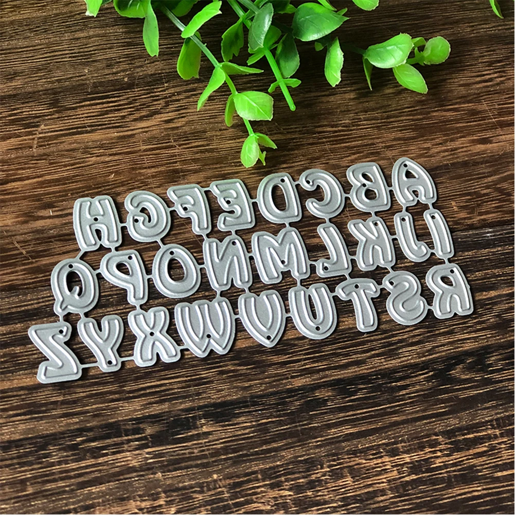 Алфавит Письмо металлическая пресс-форма DIY бумажные карточки для скрапбукинга трафареты инструменты для тиснения Декоративные ремесло Die