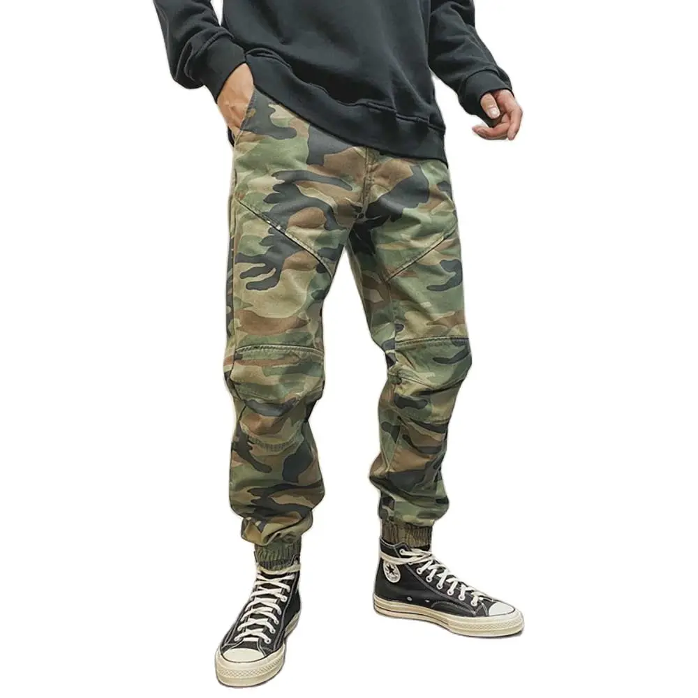 Autumn Spring Camouflage Baggy Cargo Pants Men Casual Military Army Style Tactical Trousers Streetwear Harem Joggers Clothing