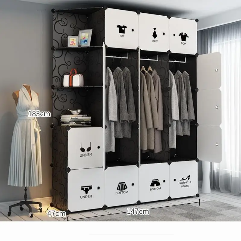 MODEL AH Для спальни Penderie Meuble Range Armario De Almacenamiento Armadio Guardaroba Mueble Closet Guarda Roupa шкаф для одежды - Цвет: MODEL AH