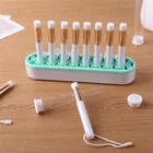 10 шт. Мини Кисть для растушевки и держатель стойка для сделай сам Скрапбукинг чернила Штамп карты Рисование крафт проект кисти ручной инструмент