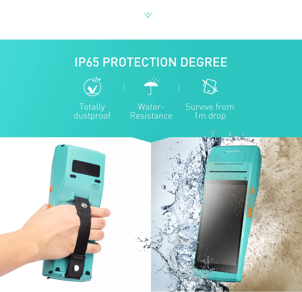 IssyzonePOS Термопринтер для получения этикеток 58 мм ручной КПК NFC PSAM Bluetooth Wi-Fi POS принтер 2D штрих-код терминал данных