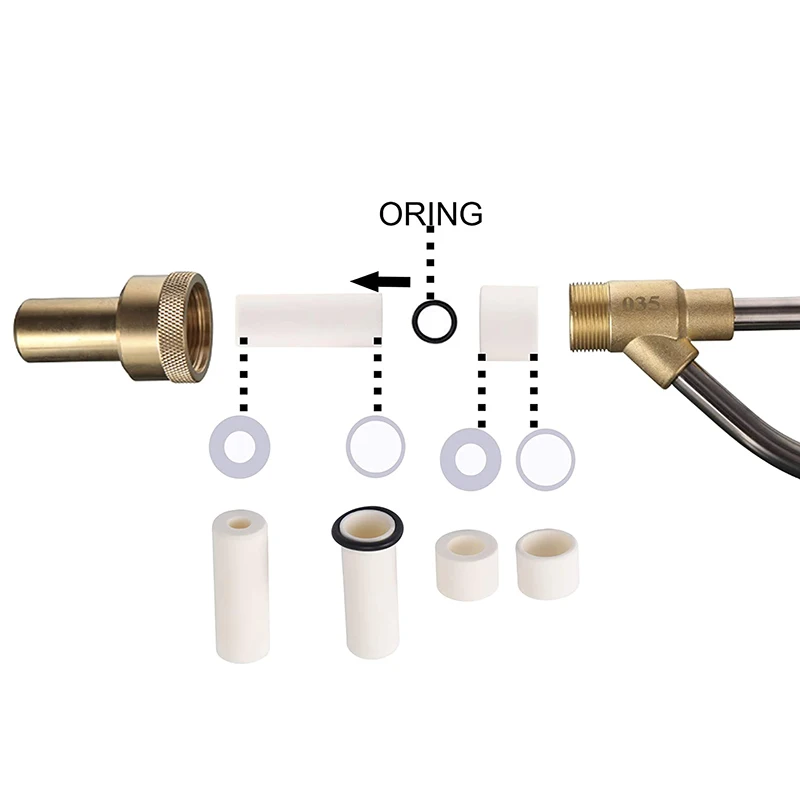 

Pressure Washer Sandblasting Nozzle Tip, Replacement Wet Sandblaster Attachment, 5000 PSI