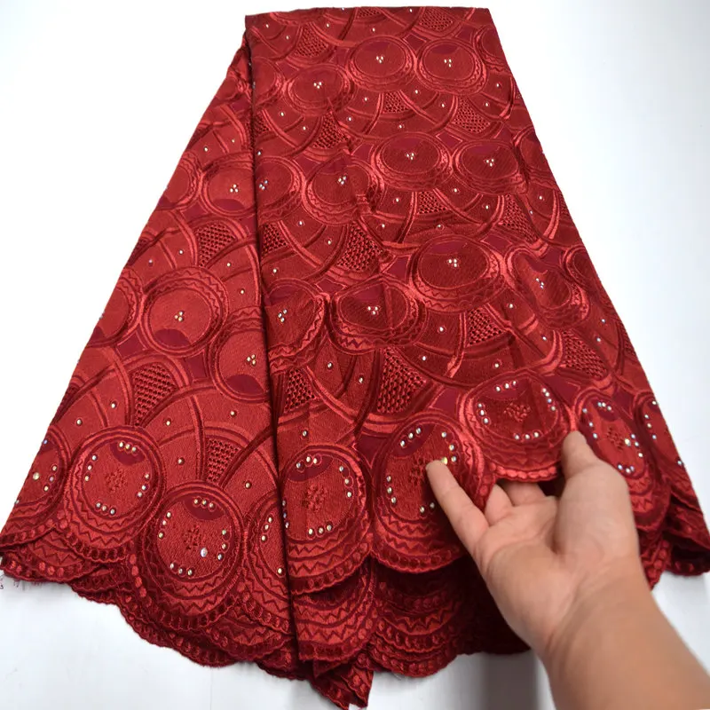 5 ярдов 100% хлопковое кружево швейцарская вуаль Высококачественная африканская