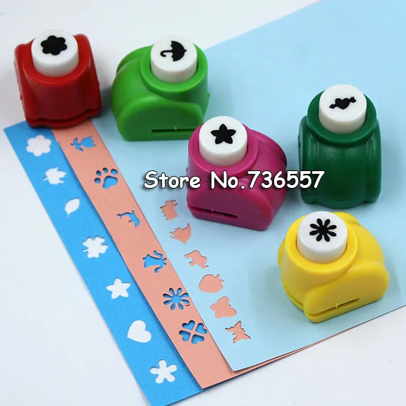 10 pcs/lot Wholesale Random Mini DIY hole punch Craft Scrapbooking Handmade Cut Card For Gift Paper Puncher | Канцтовары для офиса