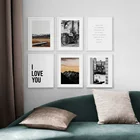 Скандинавские красивые пейзажи, холст, картина на стену, скандинавские плакаты и принты, настенные картины для гостиной, Декор без рамки