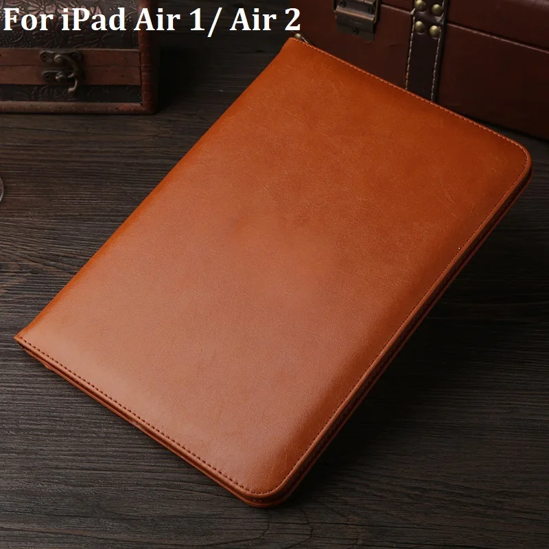 Ретро Couqe для iPad Air 1 2 Чехол из искусственной кожи слот карт ремешок смарт стенд A1474