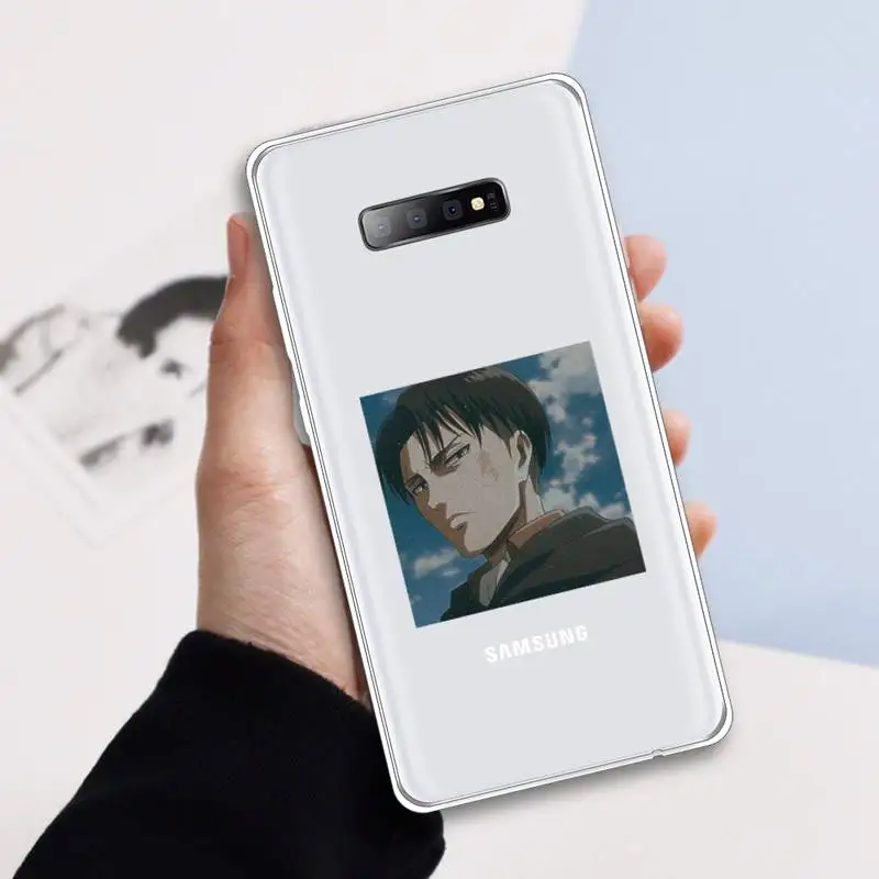 

Japan anime attack on titan Phone Case Transparent For Samsung Galaxy A 71 21s S note 8 9 10 plus 20 ultra